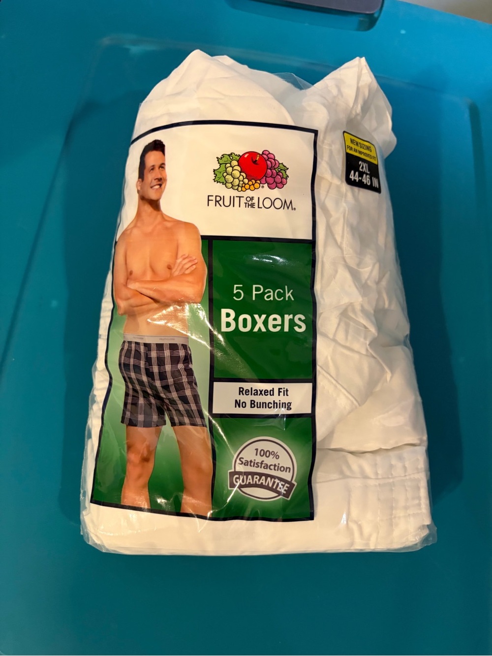 Fruit of the Loom Men’s White Boxers 5-Pack – Relaxed Fit